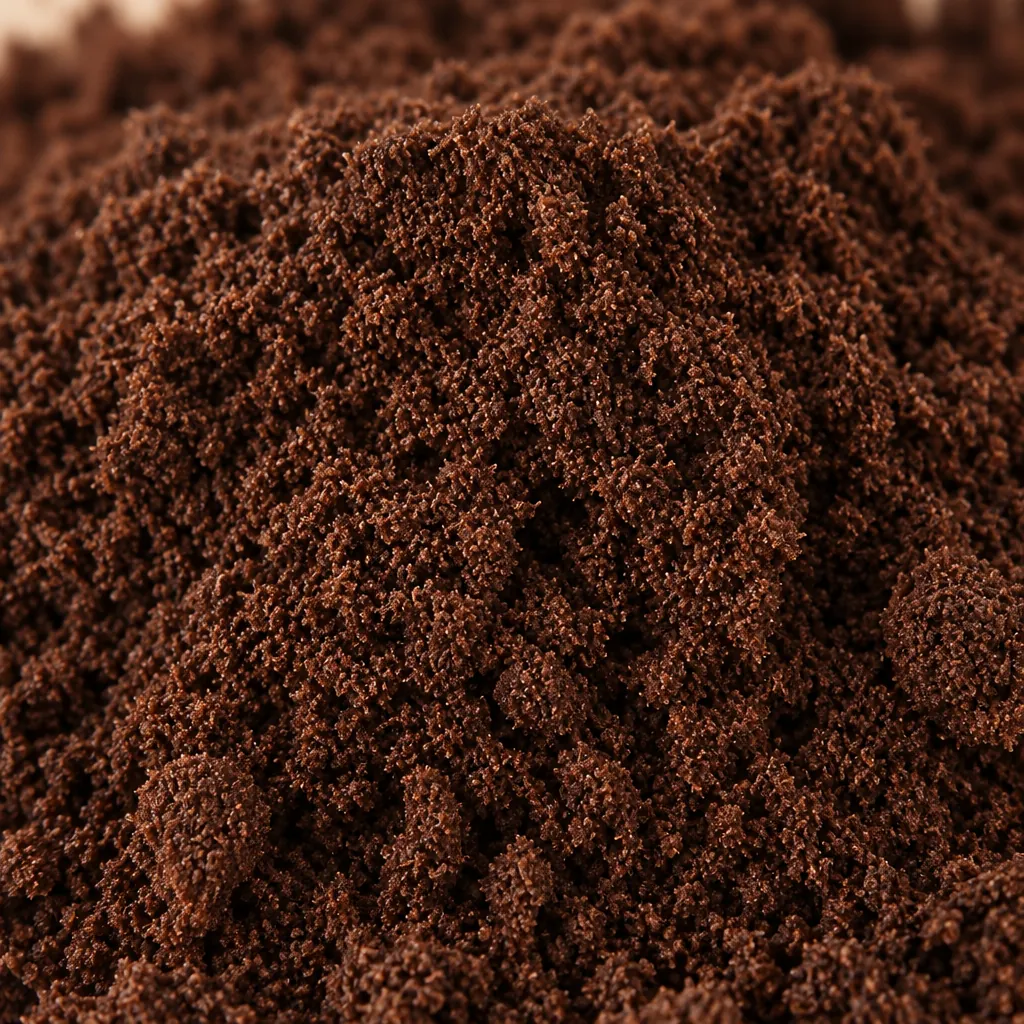 Premium vanilla powder, close-up Premium vanilla powder, close-up