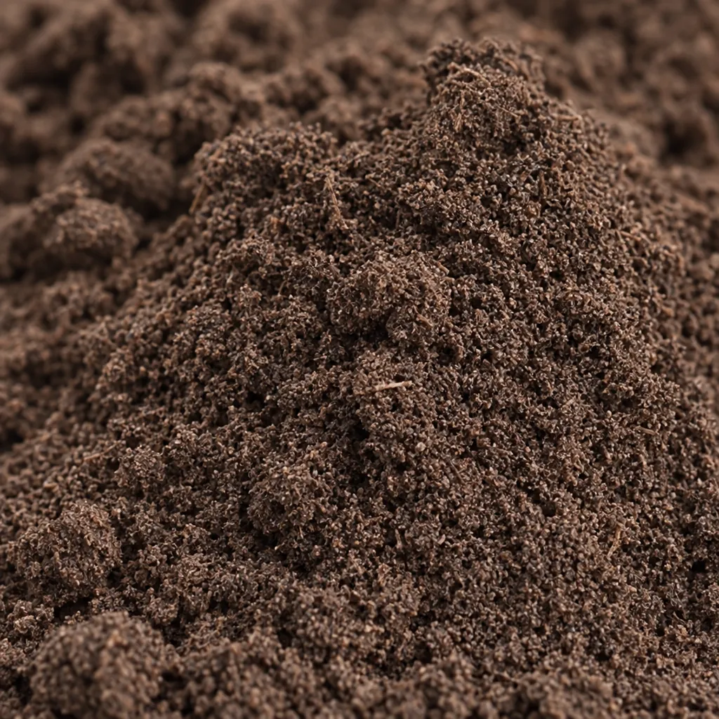 Poudre de vanille épuisée, gros plan Poudre de vanille épuisée, gros plan