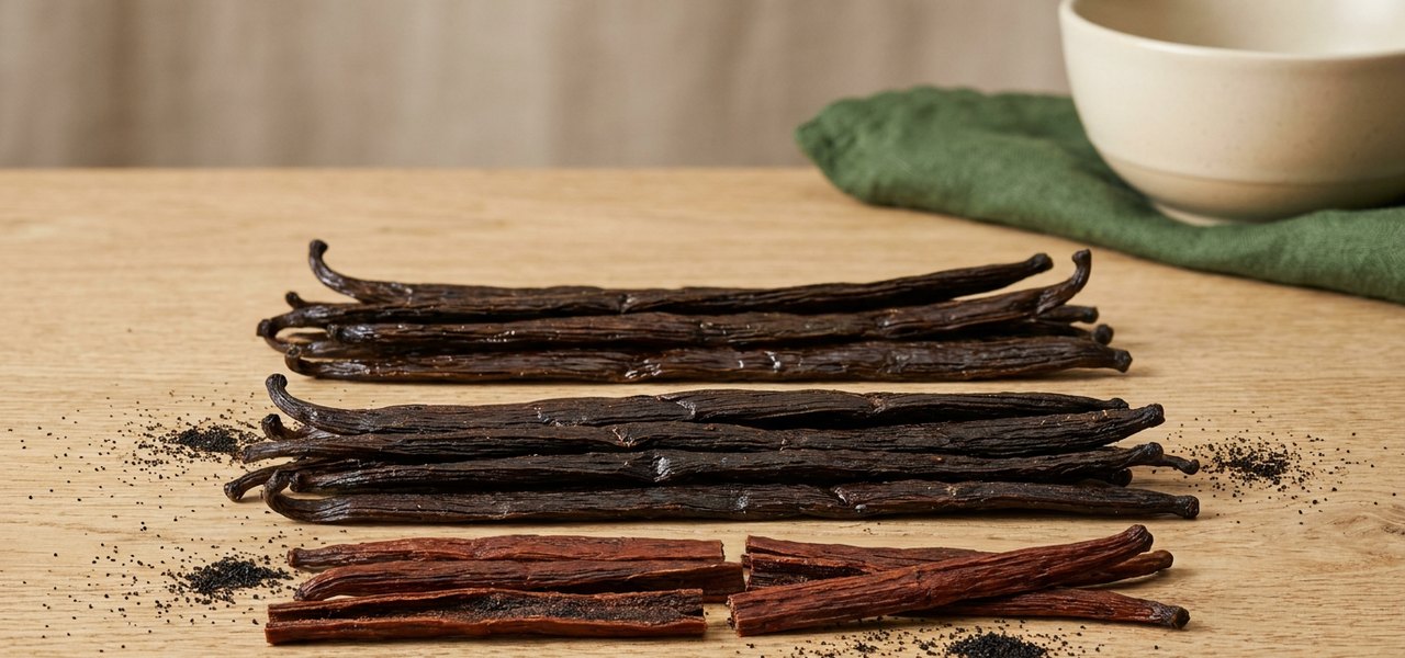 Qualitäten von Vanilleschoten erklärt: Grade A und B, Gourmet, TK, Red und Cuts